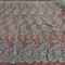 1 Yard Luxury Beaded Corded Bridal Lace Fabric Embroidered White